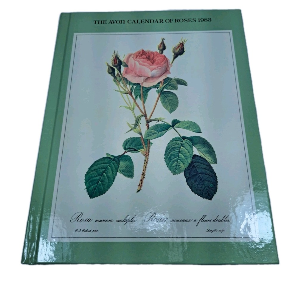 Vintage Avon Calendar of Roses 1983 Hardcover NOS!